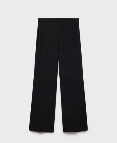 Mango Women's Straight Mid-rise Suit Pants In Black