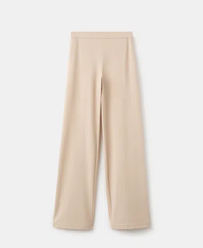 Mango Women's Straight Mid-rise Pants In Neutral