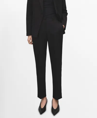 Mango Women's Straight Suit Pants In Black