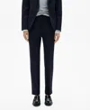 Mango Women's Straight Suit Pants In Dark Navy