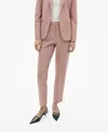 Mango Straight Suit Trousers Pastel Pink In Pastel Pink