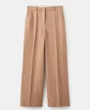 Mango Women's Straight Wool-blend Suit Pants In Brown