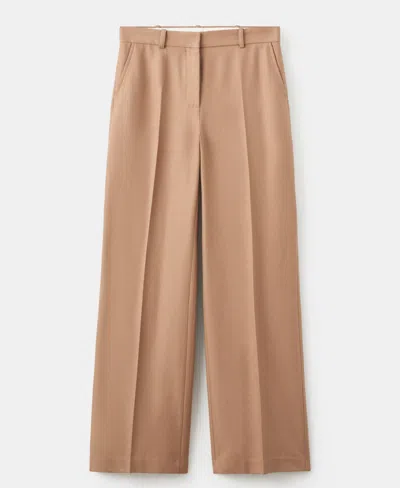 MANGO WOMEN'S STRAIGHT WOOL-BLEND SUIT PANTS