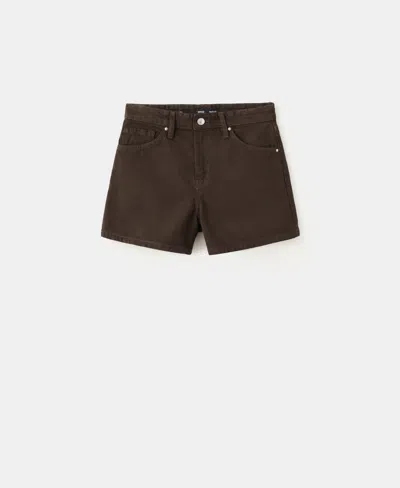MANGO WOMEN'S STRAIGHT-FIT DENIM SHORTS
