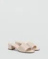 Mango Women's Strap Block-heel Sandals