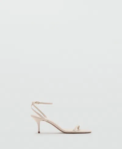 Mango Women's Strappy Heeled Sandals In Neutral