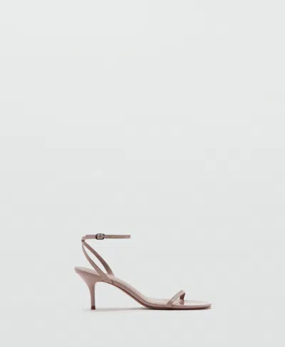 Mango Women's Strappy Heeled Sandals In Brown