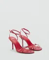 MANGO WOMEN'S STRAPPY HEELED SANDALS
