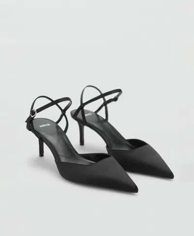 Mango Women's Straps Detail High-heeled Shoes In Black