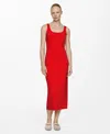 Mango Robe In Coral Red