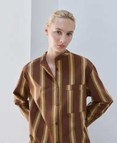 Mango Women's Stripe Printed Midi Caftan In Multi
