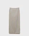 Mango Stripe Linen Midi Skirt In Neutral
