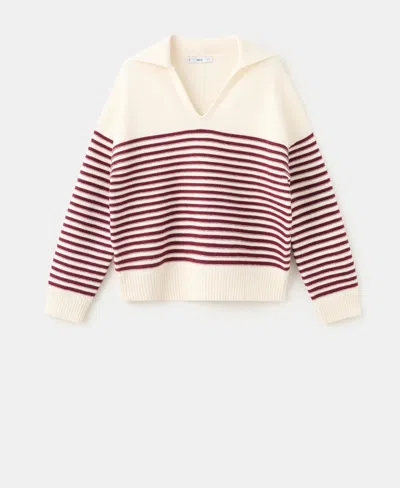 Mango Women's Striped Polo-neck Sweater In Multi