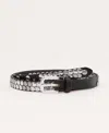 Mango Women's Stud Leather Belt In Multi