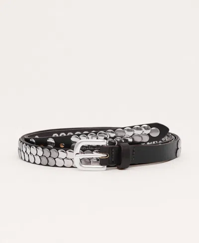 Mango Women's Stud Leather Belt In Multi