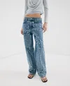Mango Straight-fit Jeans With Studs In Blue