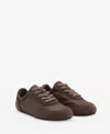 Shop Mango Women's Suede Blend Sneakers In Chocolate