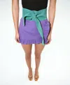 Mango Suede Obi Belt In Blue