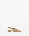 Mango Women's Suede Heeled Shoes In Sand