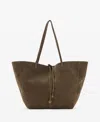 Mango Suede Shopper Bag In Brown