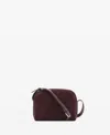 Mango Women's Suede Leather Shoulder Bag In Burgundy