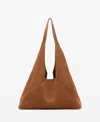Mango Suede Shoulder Bag In Brown