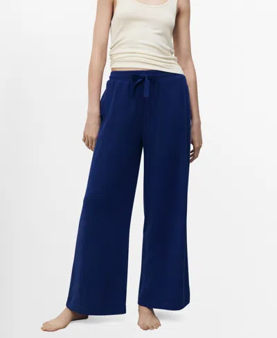 MANGO WOMEN'S TERRY COTTON PANTS