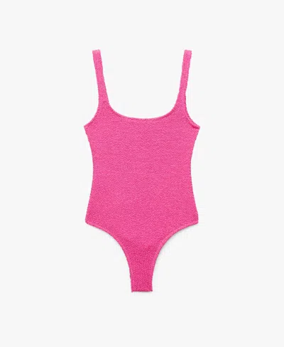 Mango Women's Textured Swimsuit