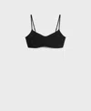 Mango Women's Thin-strap Bra In Black