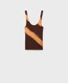 Mango Women's Tie-dye Knit Top In Brown