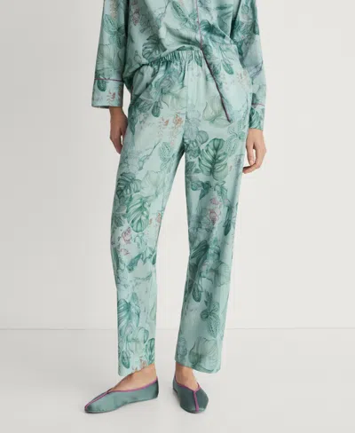 Mango Women's Tropical Print Pajama Pants