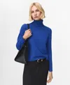 Mango Turtleneck Sweater In Blue