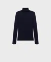 Mango Women's Turtleneck Wool Sweater In Blue