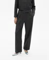 Mango Women's Tweed Straight Pants In Black