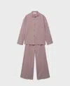 Mango Gingham Stretch Cotton Pajamas In Pink