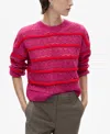 MANGO WOMEN'S TWO-TONE OPENWORK SWEATER