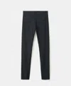 Mango Selection Zip Hem Leggings In Black