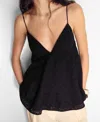 Mango Zlata Eyelet Babydoll Camisole In Black