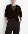 Mango V-neck Cardigan In Chocolate
