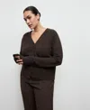 Mango Simone Cardigan In Brown
