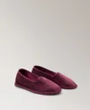 Mango Velour Shoes In Wine