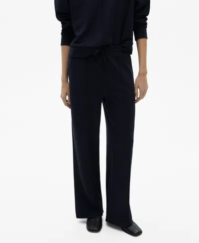 MANGO WOMEN'S WIDE LEG JOGGER PANTS