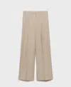 Mango Women's Wide-leg Pleated Pants In Neutral