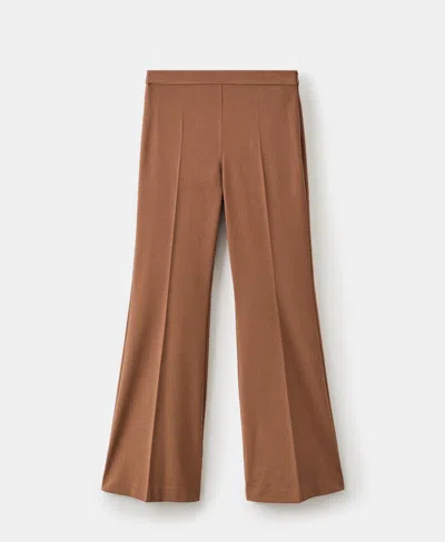 Mango Women's Wide Leg Suit Pants In Brown