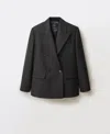 Mango Women's Wool-blend Suit Jacket In Black