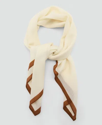 Mango Women's Wool Pocket Square In Neutral