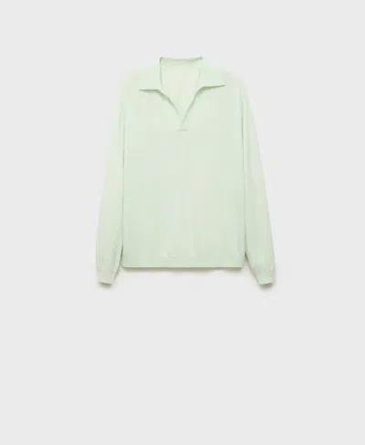 MANGO WOMEN'S WOOL POLO-NECK SWEATER