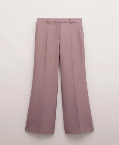 Mango Women's Wool Suit Pants In Pattern
