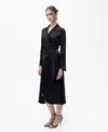 Mango Women's Wrap Midi Dress In Black