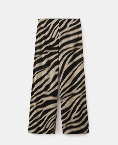 Mango Women's Zebra-print Straight-fit Pants In Multi